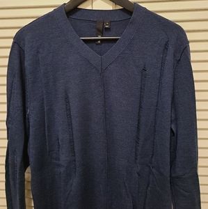 EDUN v-neck water with ripped details